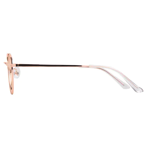 Round Rose Gold Eyeglasses