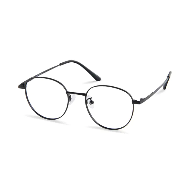 Round Black Eyeglasses