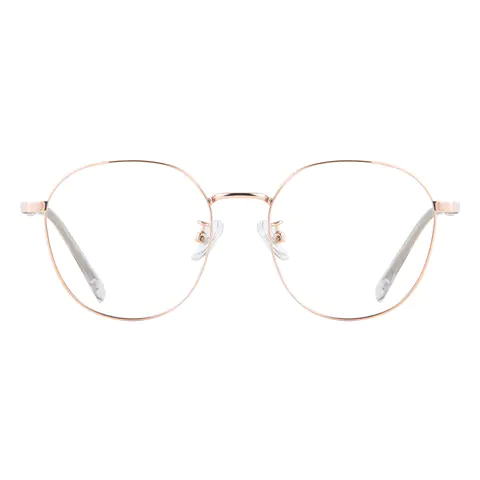 Square Gold Eyeglasses