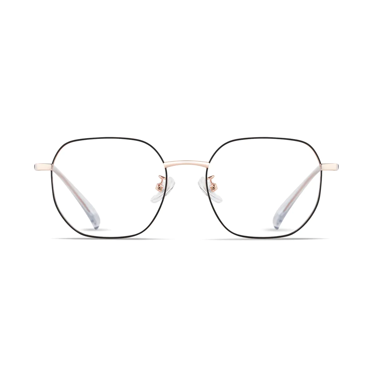 Square Black/Gold Eyeglasses