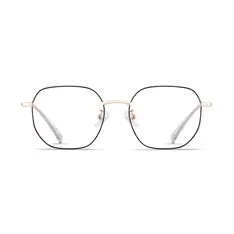 Square Black/Gold Eyeglasses