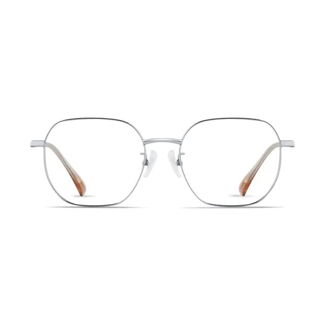 Square Silver Eyeglasses