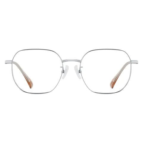 Square Silver Eyeglasses