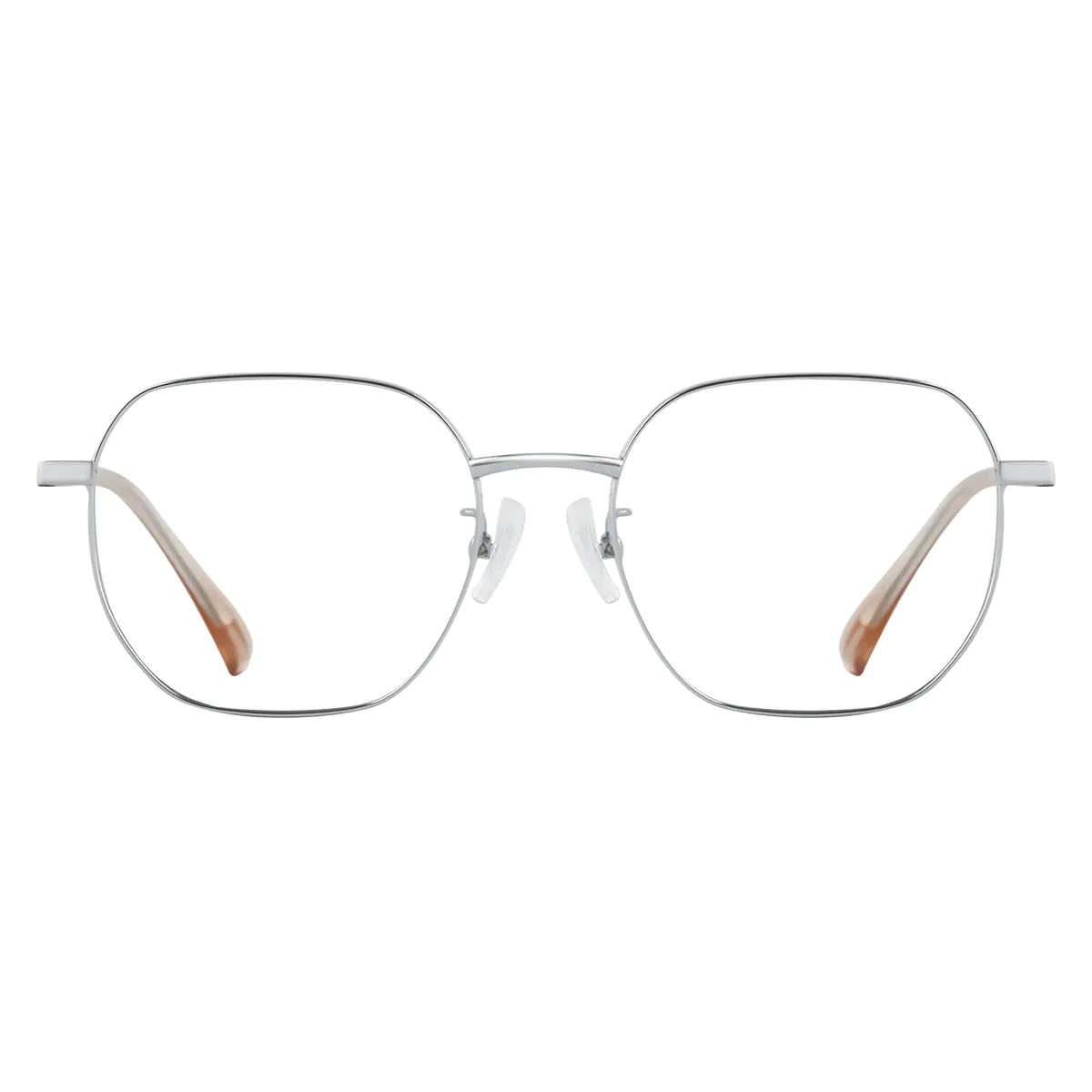 Square Silver Eyeglasses
