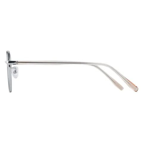 Square Silver Eyeglasses