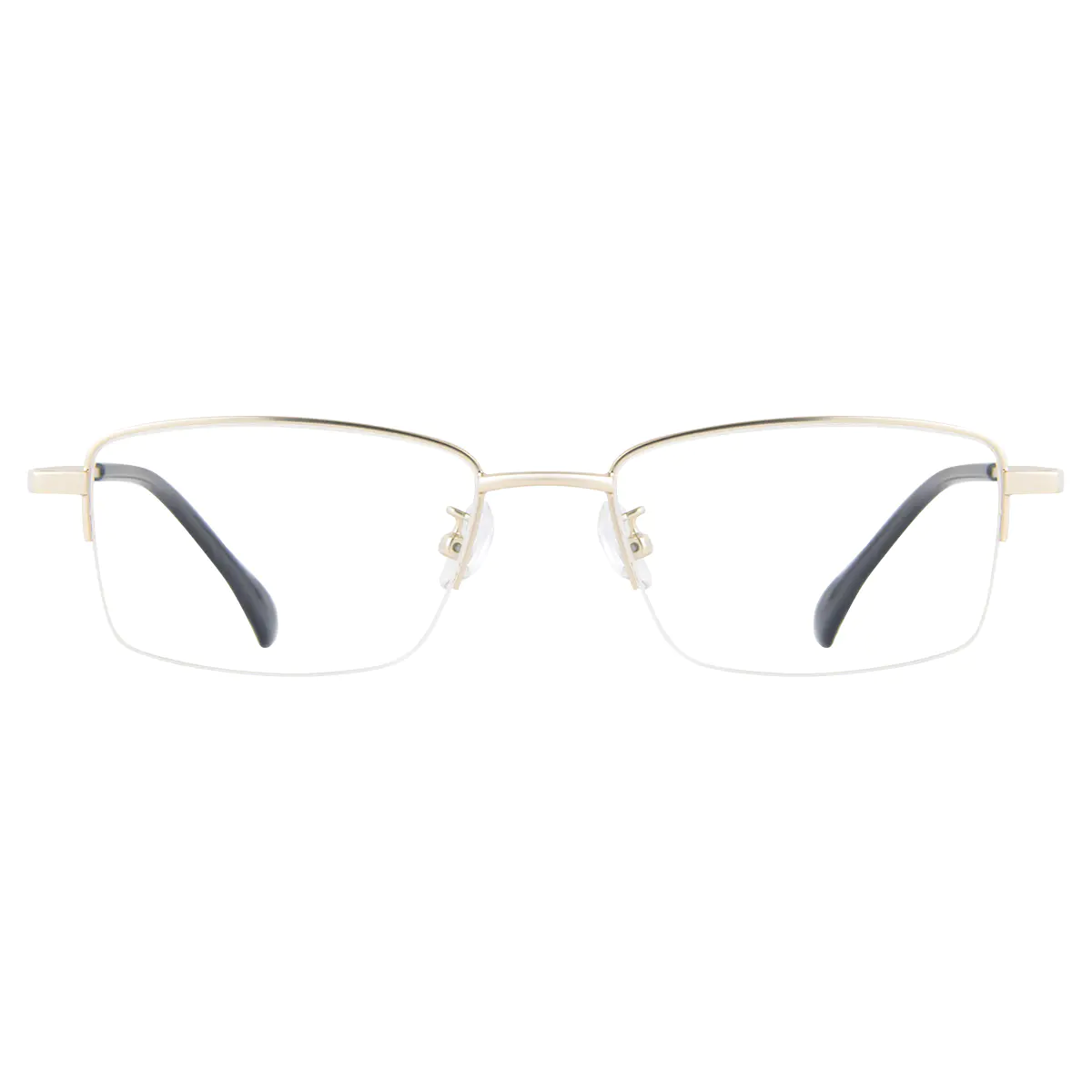 Rectangle Gold Eyeglasses