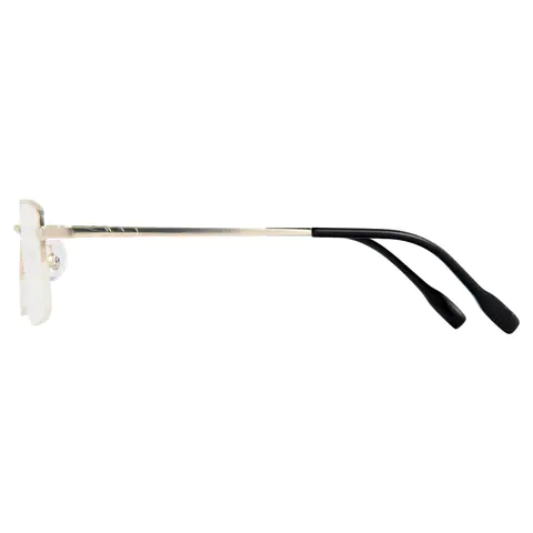 Rectangle Gold Eyeglasses