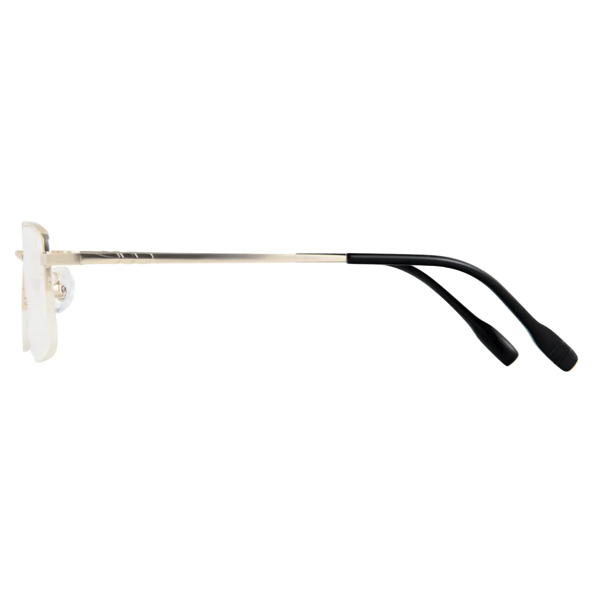 Rectangle Gold Eyeglasses
