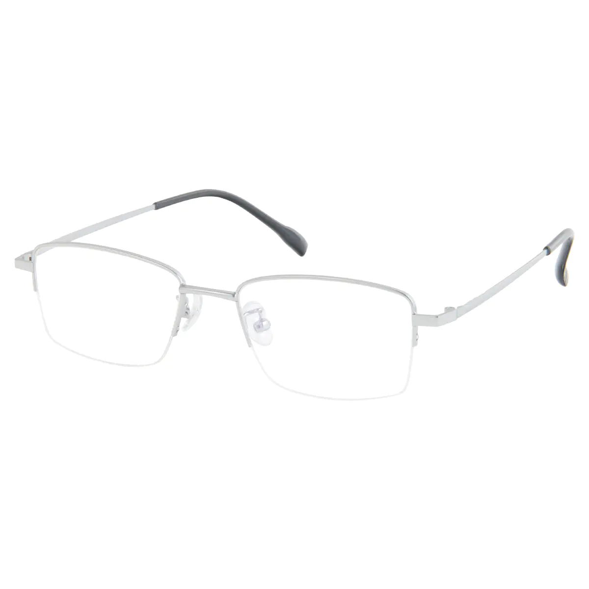 Rectangle Silver Eyeglasses