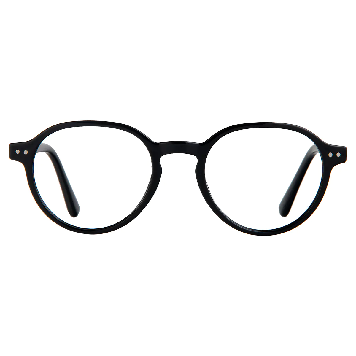 Oval Black Eyeglasses