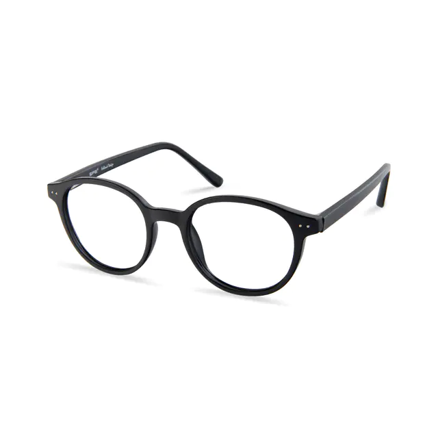 Round Black Eyeglasses