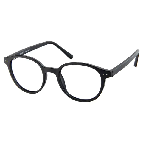 Round Black Eyeglasses