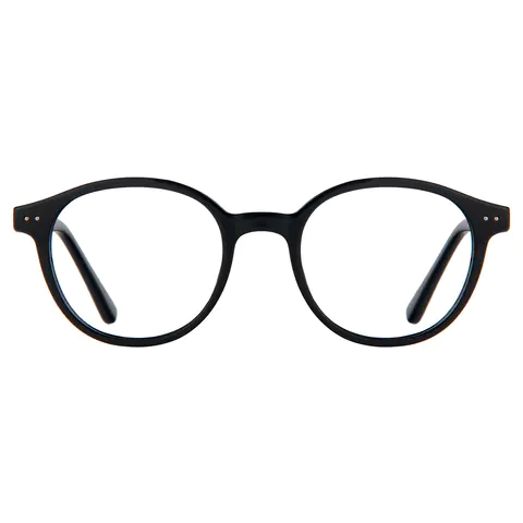 Round Black Eyeglasses