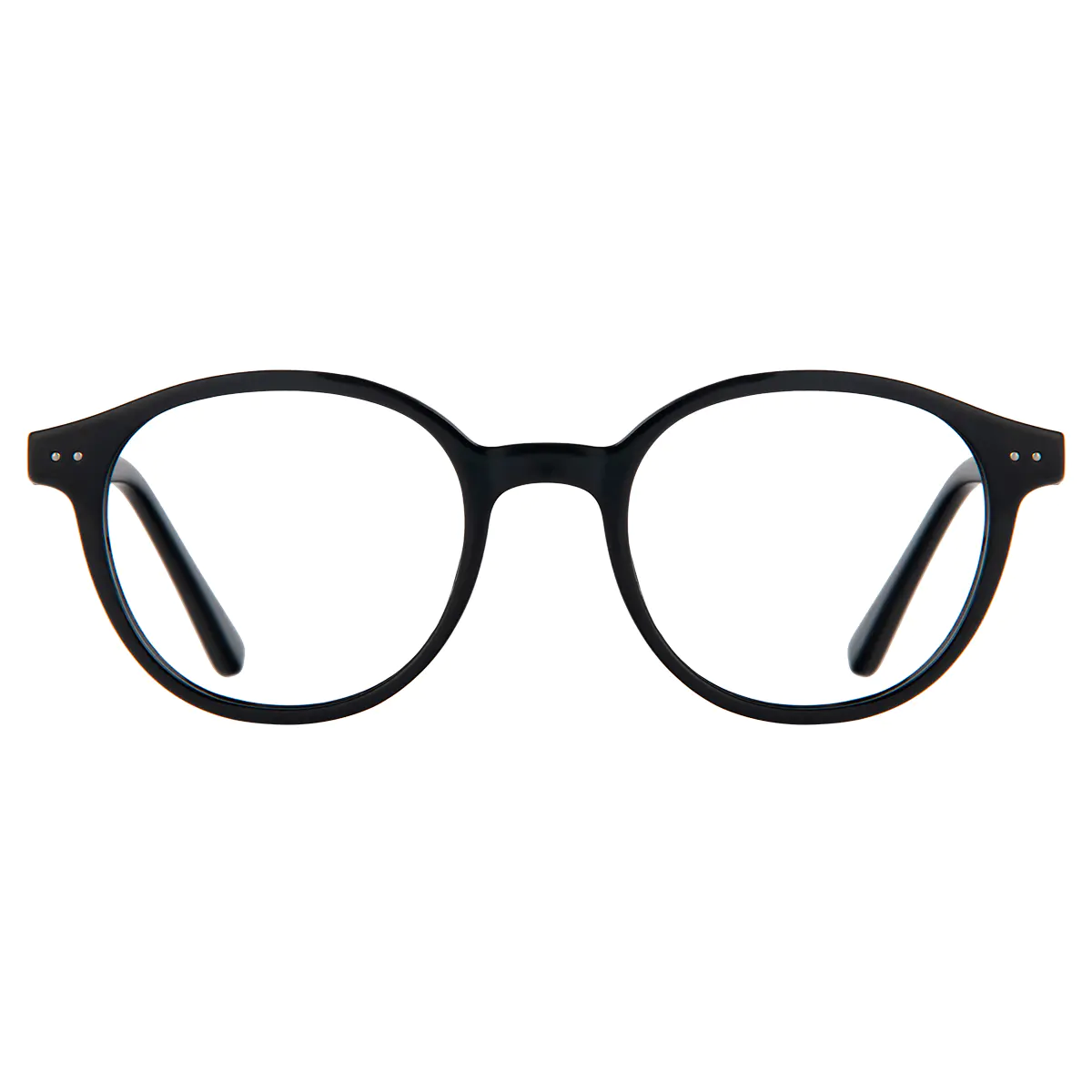 Round Black Eyeglasses