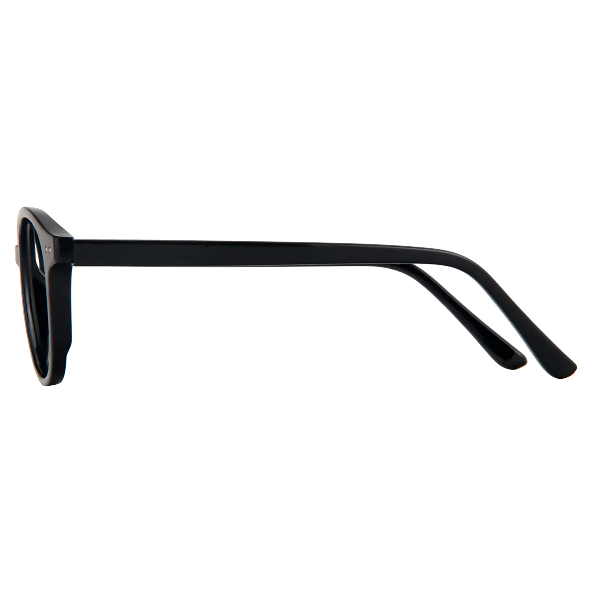 Round Black Eyeglasses