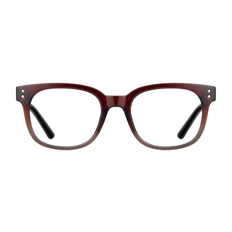 Square Gradient Brown Eyeglasses