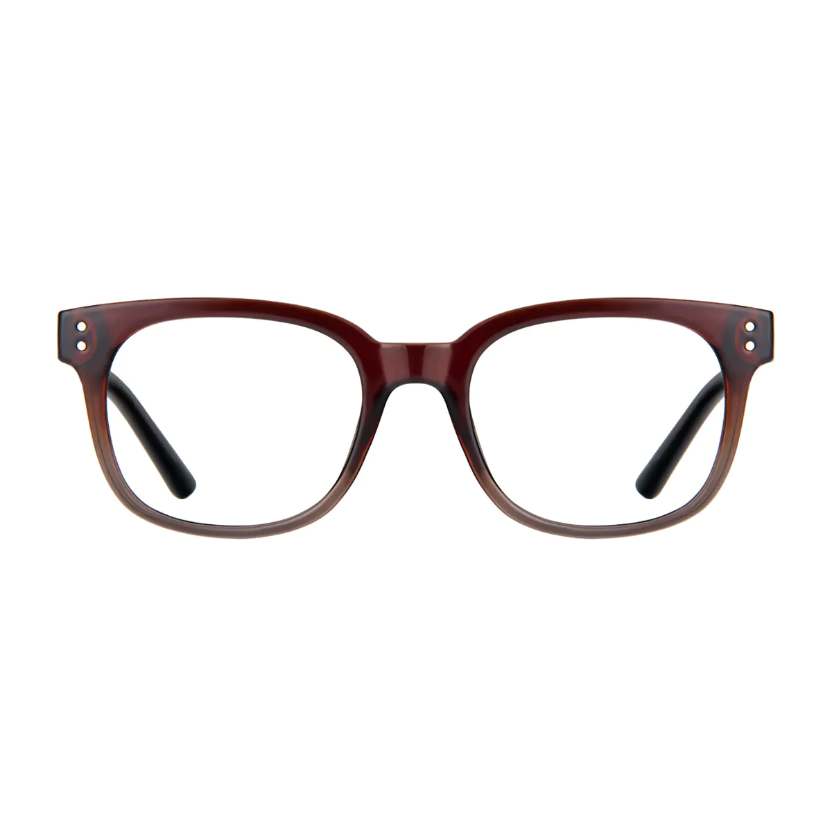 Square Gradient Brown Eyeglasses