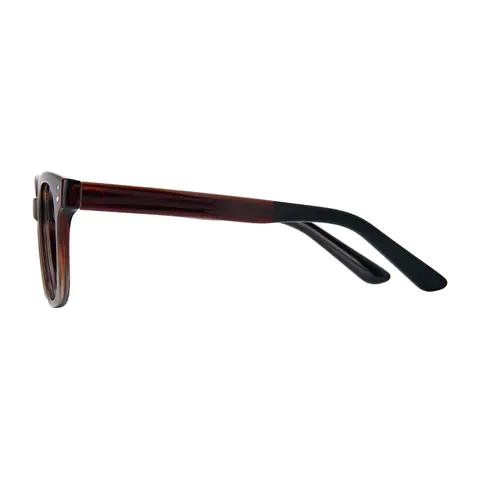 Square Gradient Brown Eyeglasses