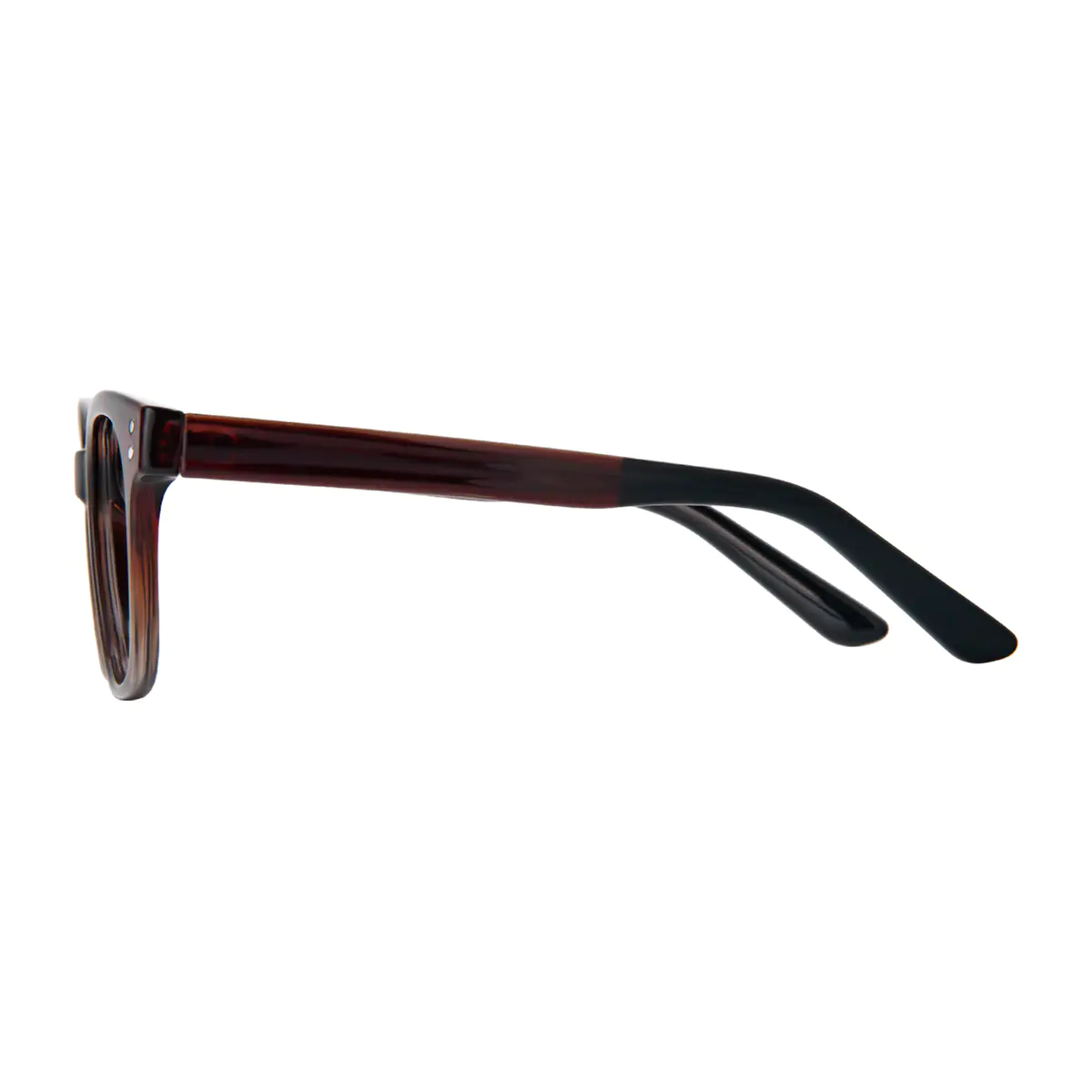 Square Gradient Brown Eyeglasses