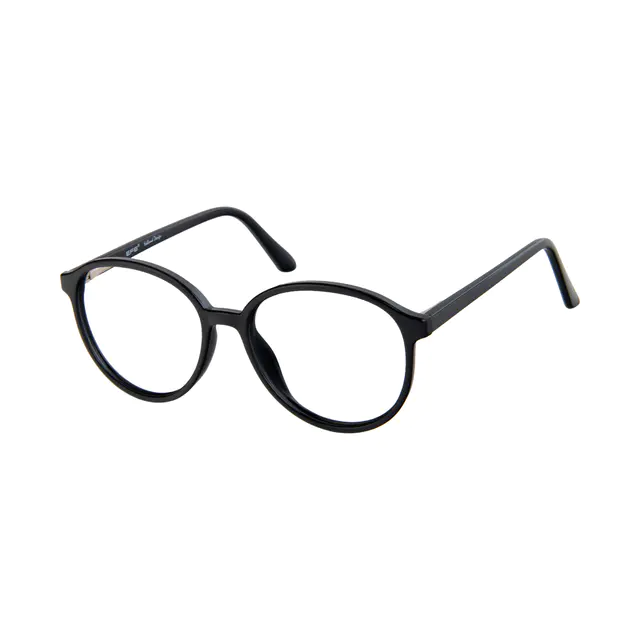 Round Black Eyeglasses