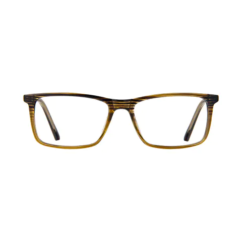 Rectangle Striped Eyeglasses