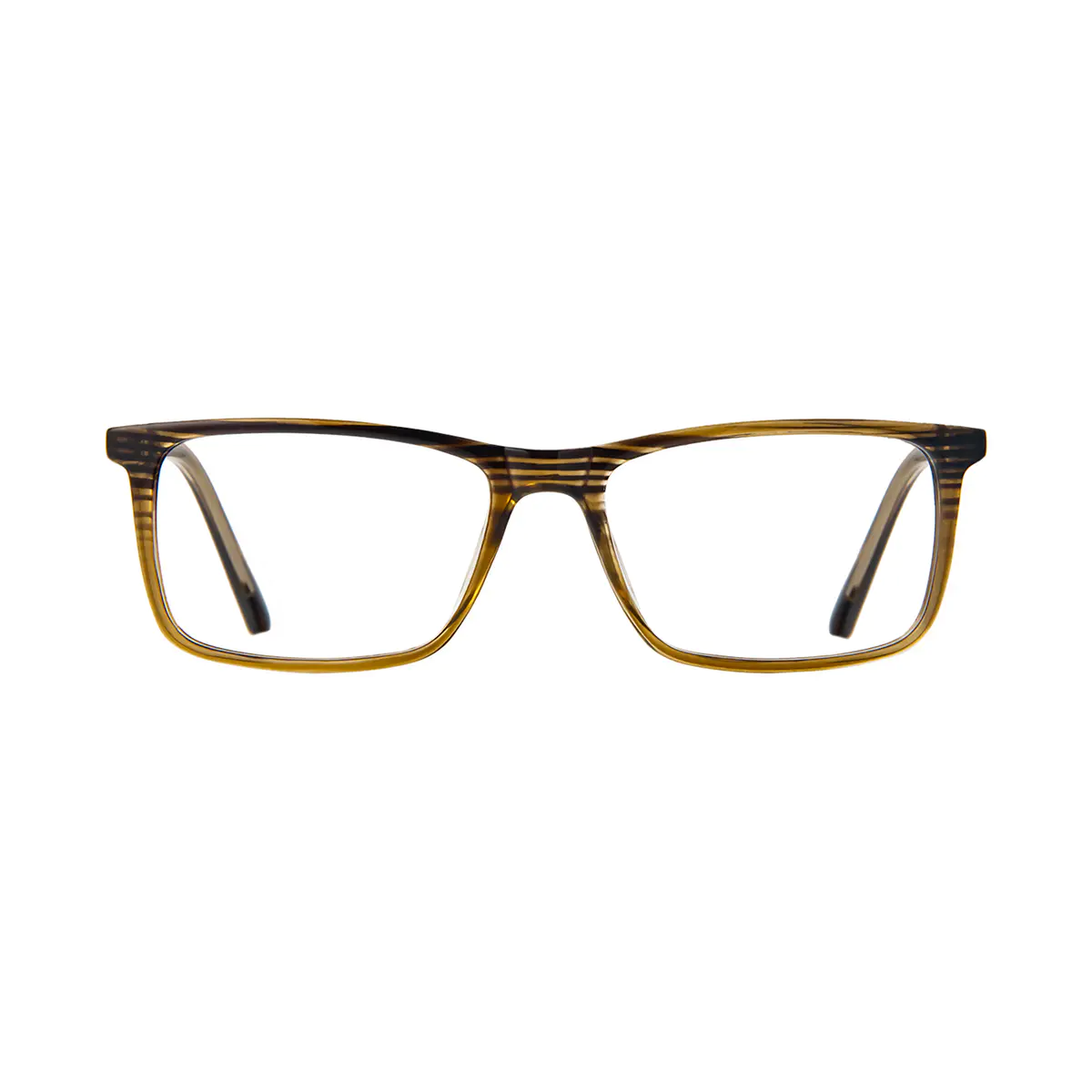 Rectangle Striped Eyeglasses