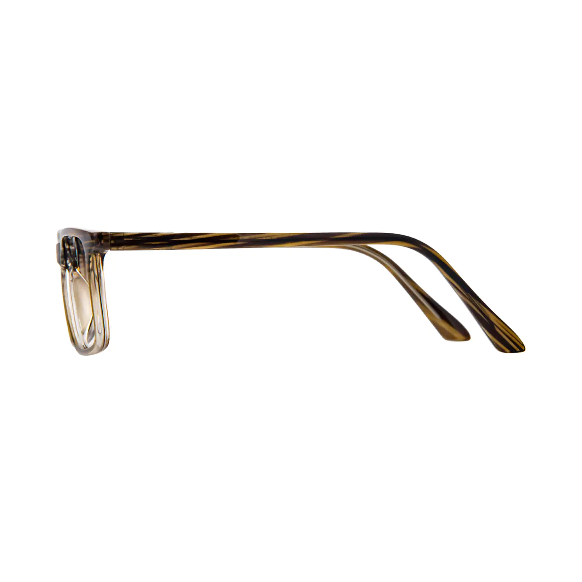Rectangle Striped Eyeglasses