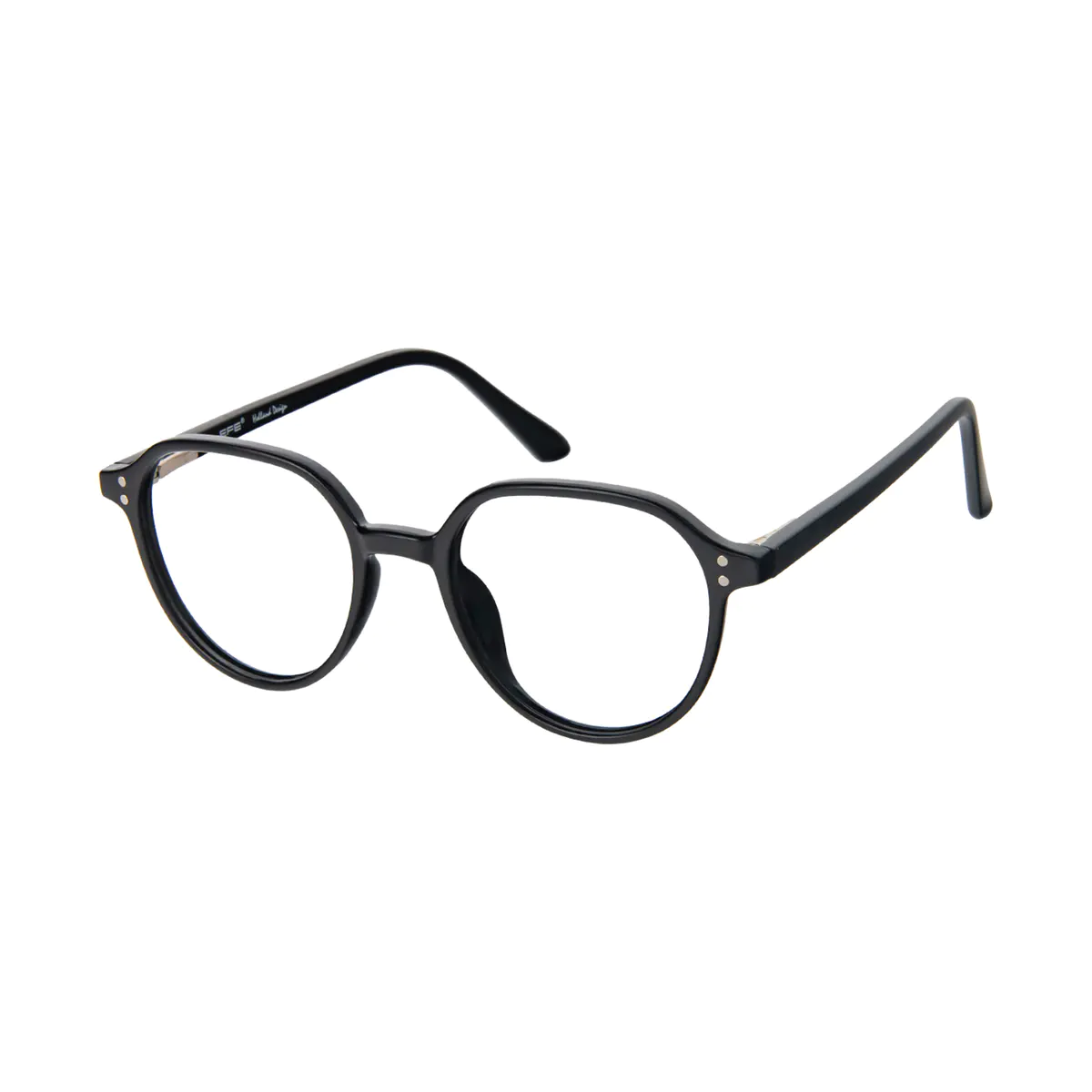 Round Black Reading Glasses
