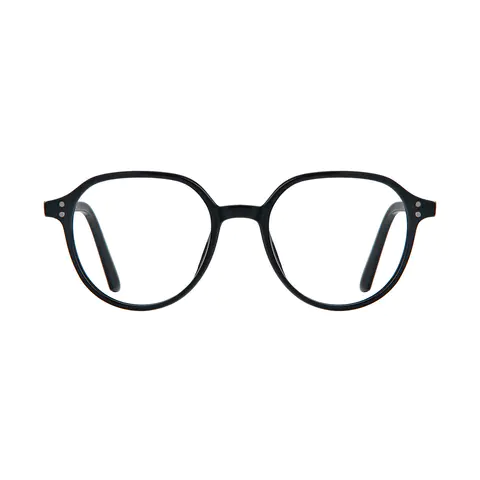 Round Black Reading Glasses