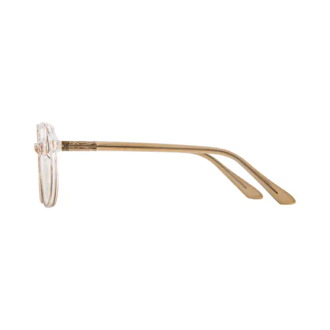 Round Light Brown Reading Glasses