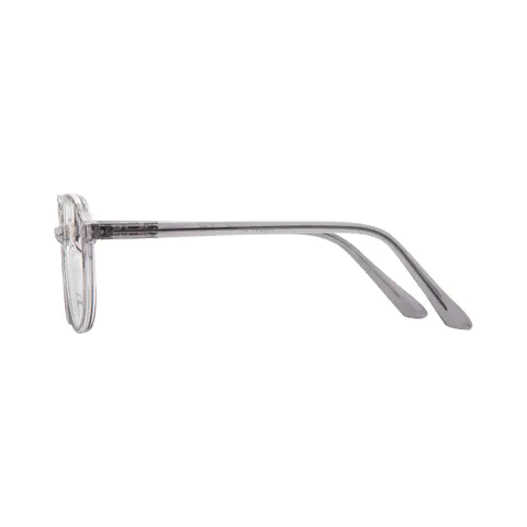 Round Grey Eyeglasses