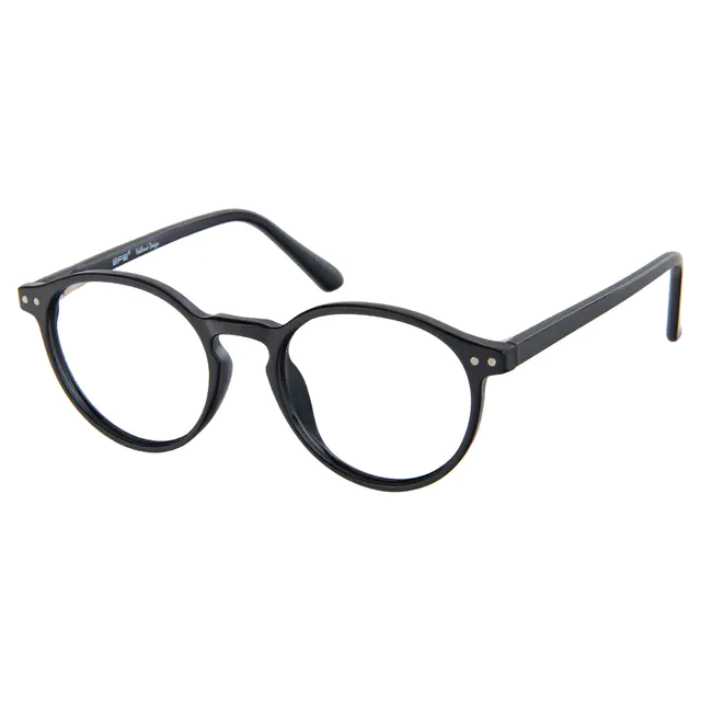 Round Black Eyeglasses