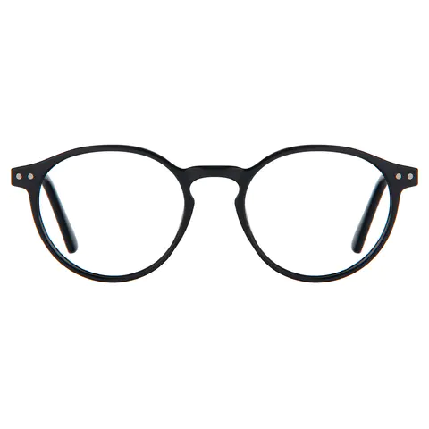 Round Black Eyeglasses