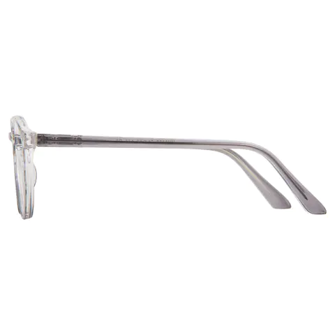 Round Grey Eyeglasses
