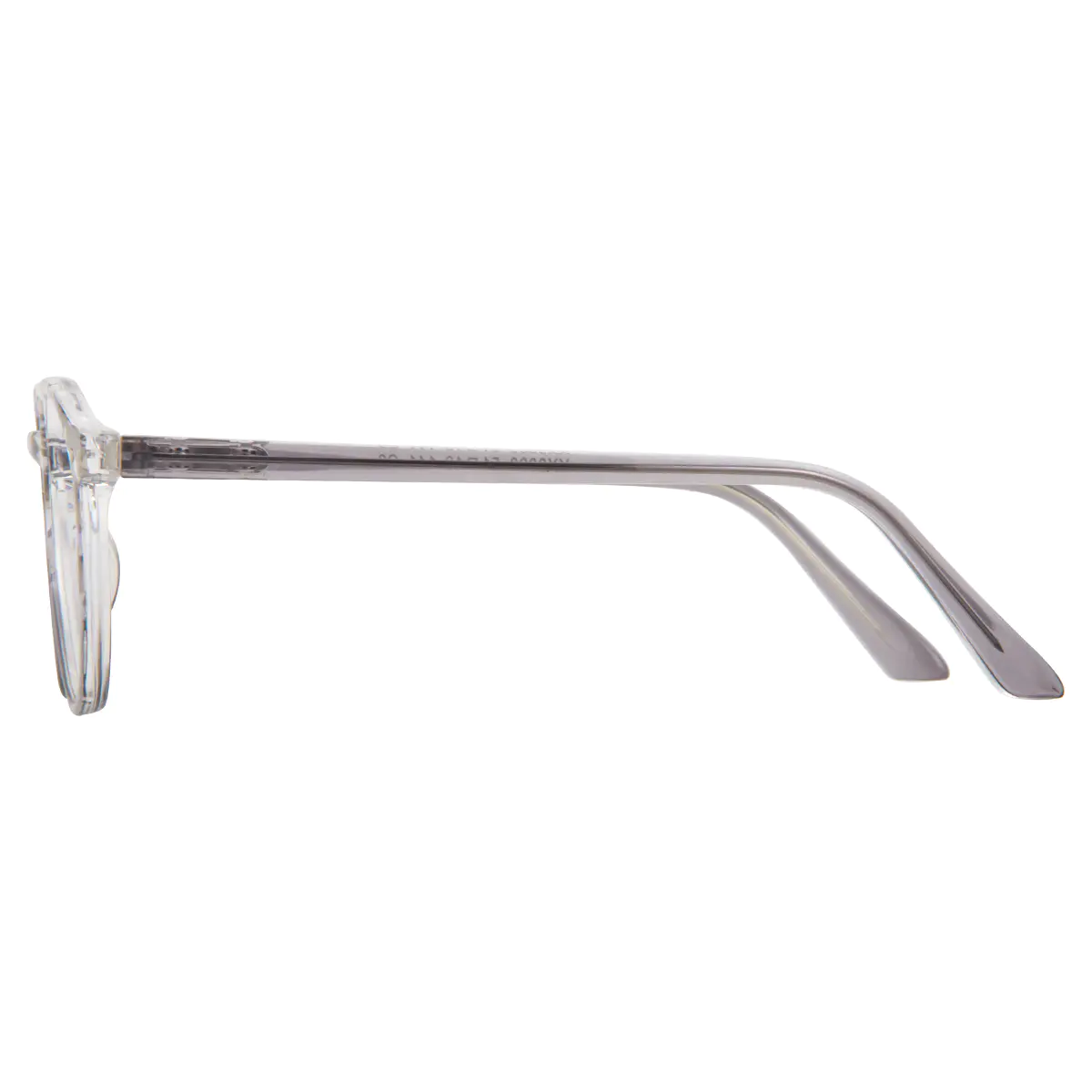 Round Grey Eyeglasses