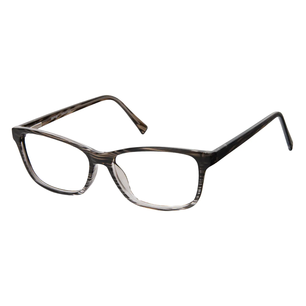 Rectangle Black/White Eyeglasses