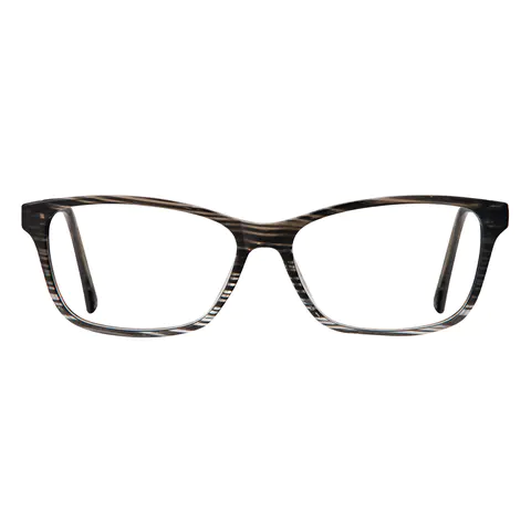 Rectangle Black/White Eyeglasses