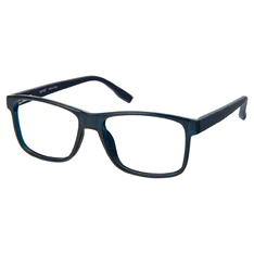 Rectangle Transparent Blue Eyeglasses