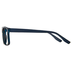 Rectangle Transparent Blue Eyeglasses
