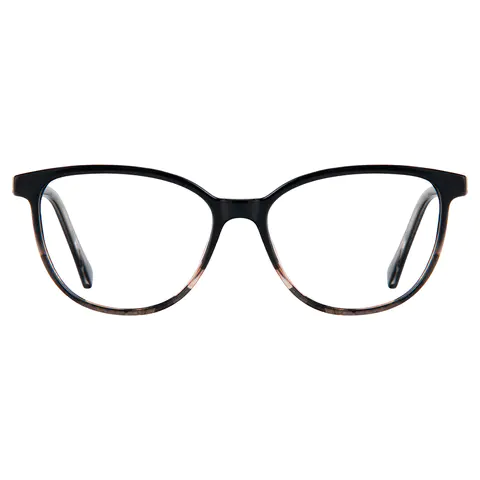 Oval Black/Tortoiseshell Reading Glasses