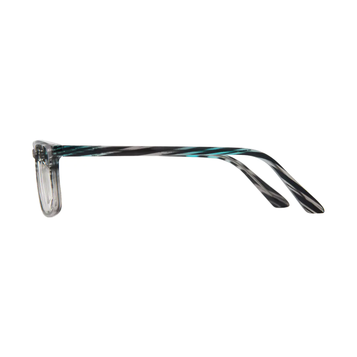 Rectangle Black/Gray Eyeglasses