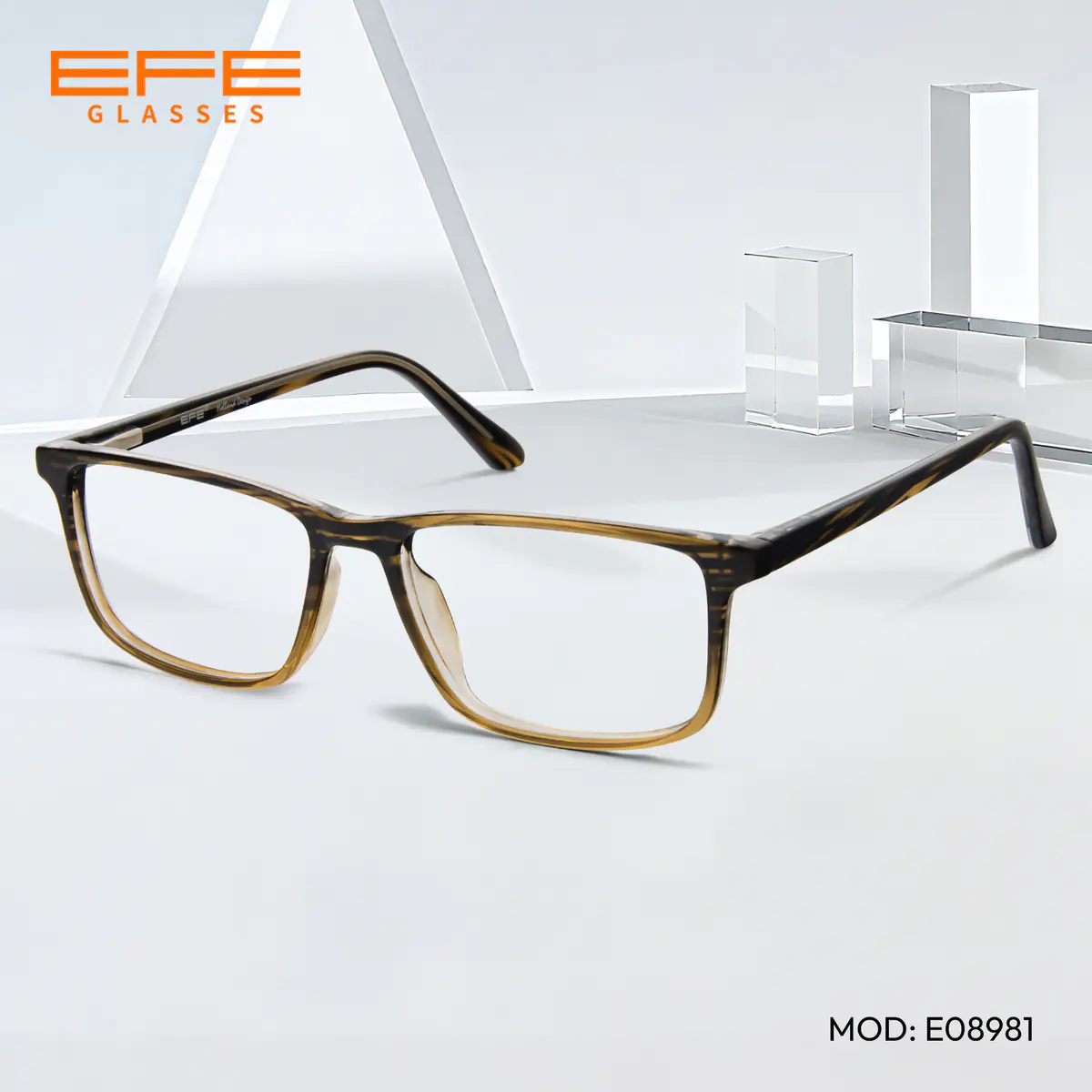 Rectangle Black/Gray Eyeglasses