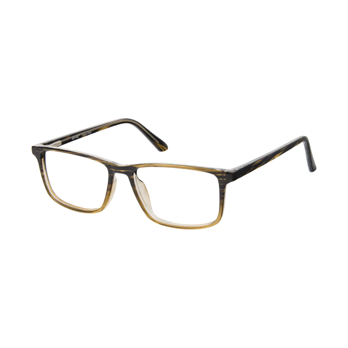 Rectangle Black/Brown Eyeglasses