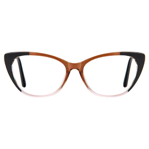 Cat-eye Black/Brown Eyeglasses