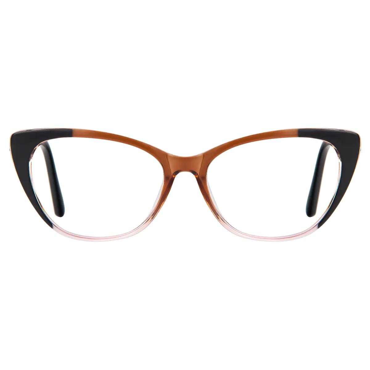 Cat-eye Black/Brown Eyeglasses