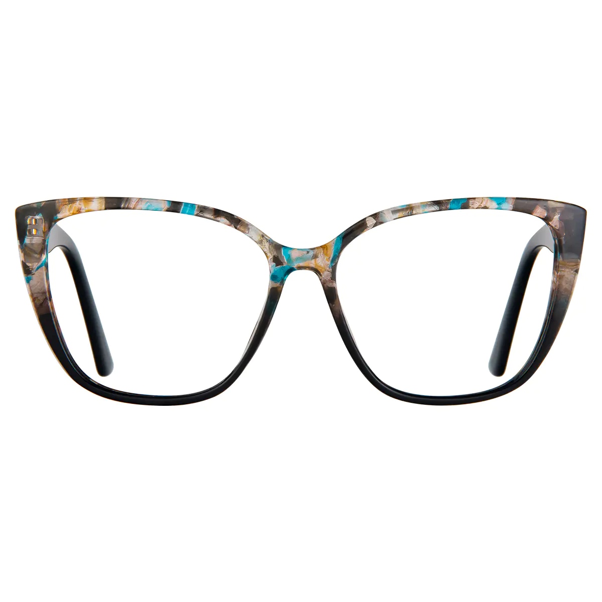 Square Tortoiseshell/Black Eyeglasses