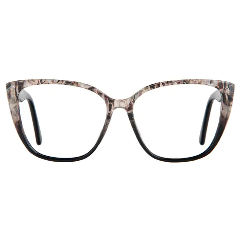 Square Transparent Brown Reading Glasses