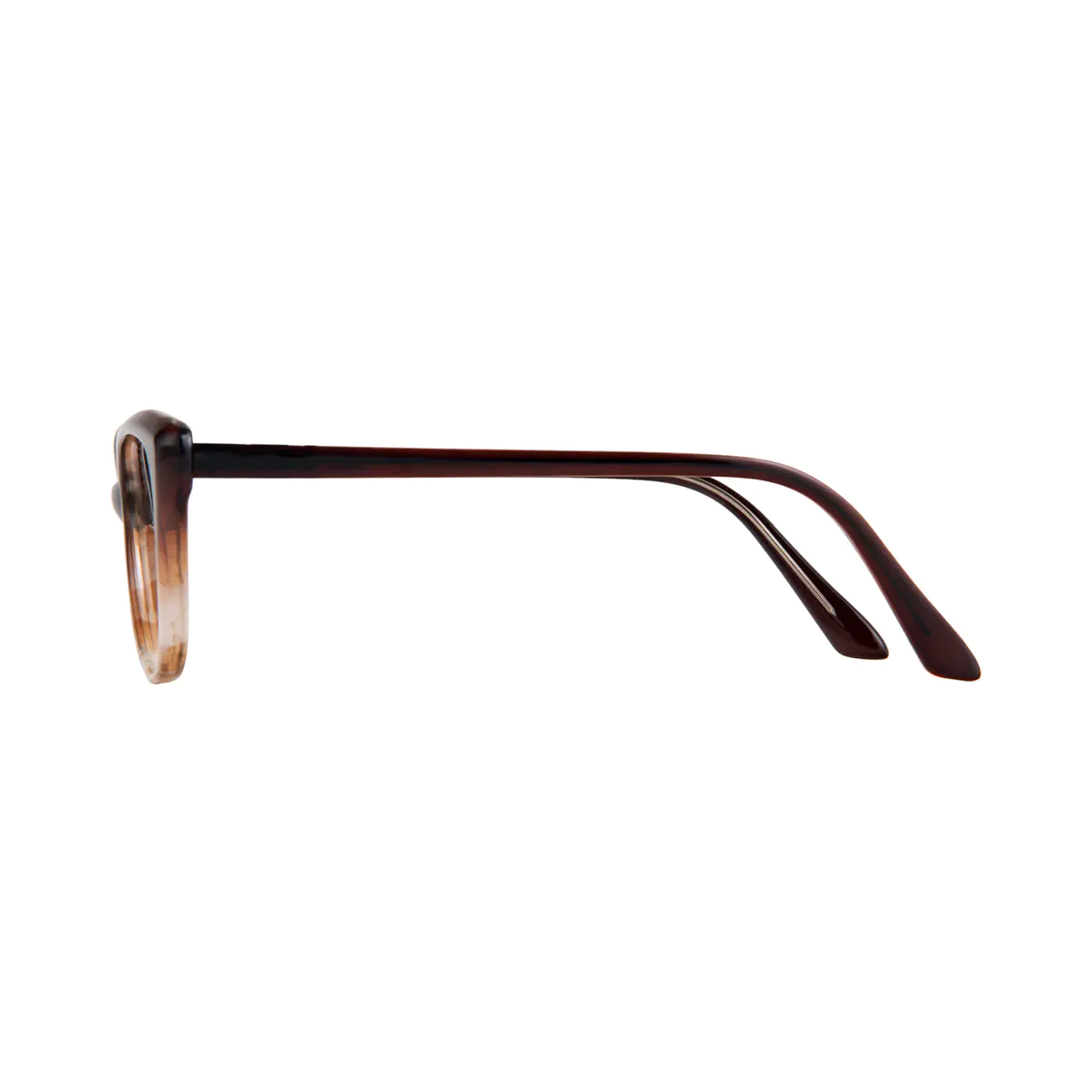 Rectangle Gradient Brown Eyeglasses