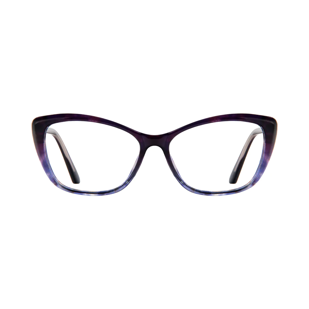 Rectangle Gradient Purple Eyeglasses