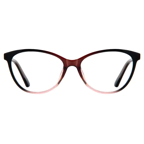 Cat-eye Black/Brown Eyeglasses